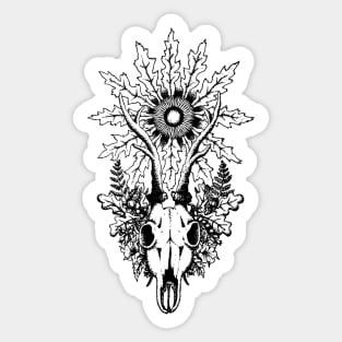 deer skull Sticker